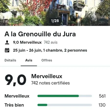 A La Grenouille Du Jura Affittacamere